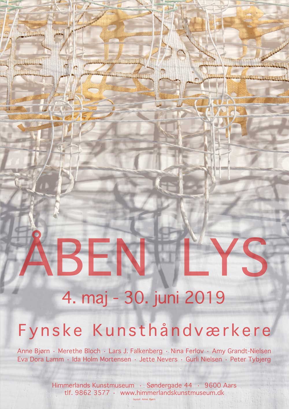 Plakat fra udstillingen Åben Lys