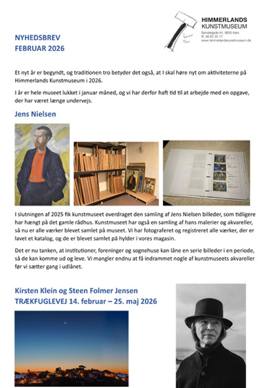 Nyhedsbrev fra Himmerlands Kunstmuseum februar 2026