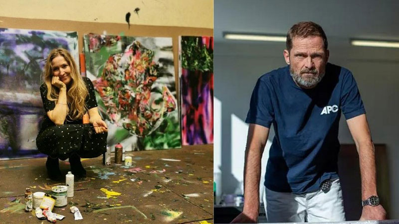 De to kunstnere Maria Wandel og Thorbjørn Bechmann møder publikum på Himmerlands Kunstmuseum